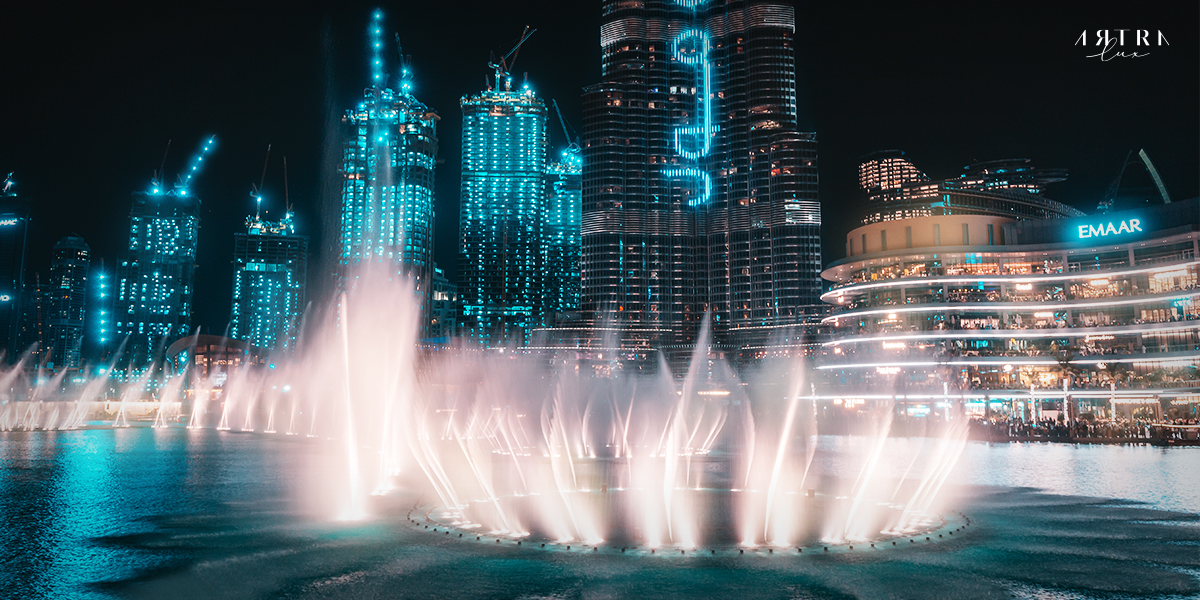 จุดชมน้ำพุ Dubai Fountain