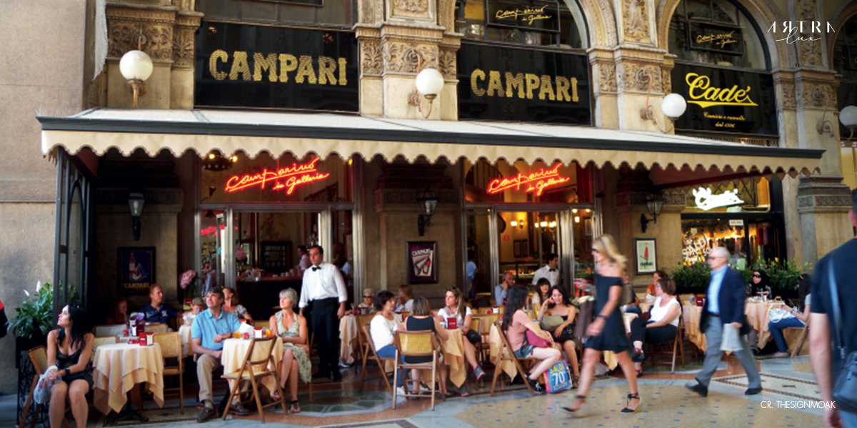 บาร์ Camparino บาร์ชื่อดังของห้าง Galleria Vittorio Emanuele II 